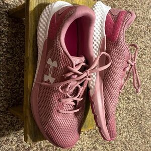 Under Armour Light Pink Athletic Shoes
“Charged Rogue”